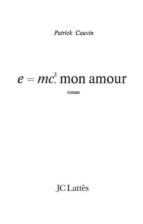 Cover image for book e=mc² mon amour