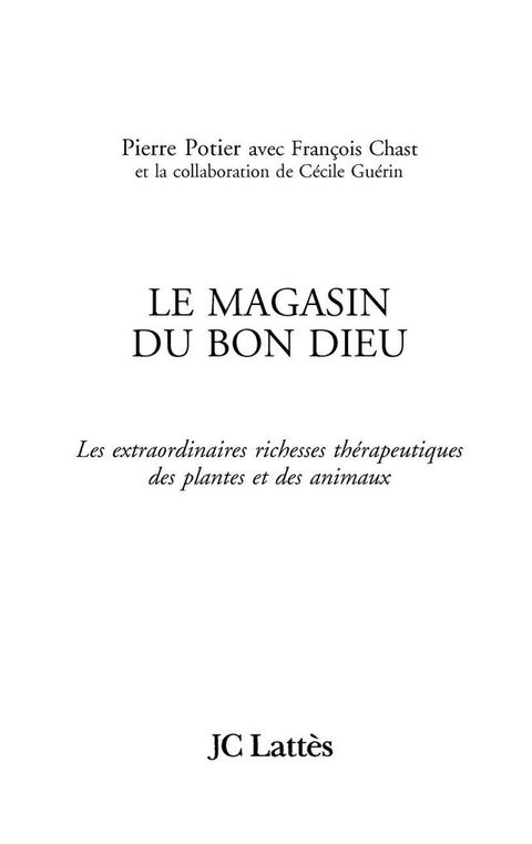 Cover image for book Le magasin du bon Dieu