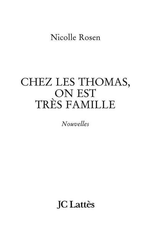 Cover image for book Chez les Thomas on est très famille