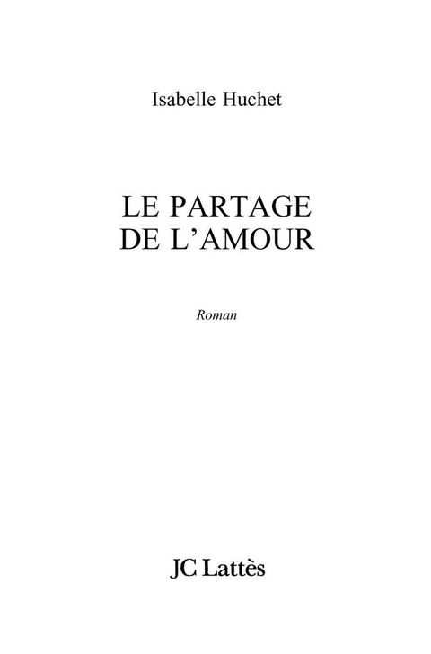 Cover image for book Le partage de l'amour