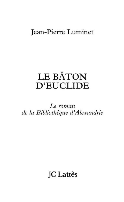 Cover image for book Le bâton d'Euclide
