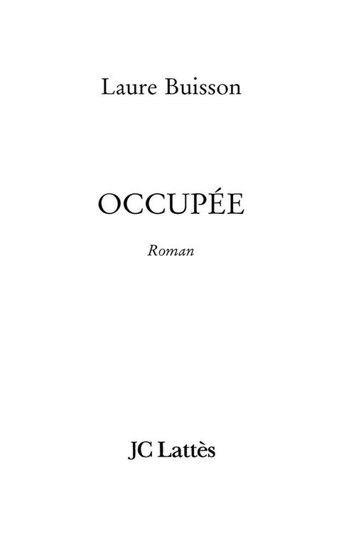 Cover image for book Occupée