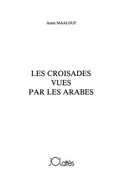 Cover image for book Les croisades vues par les arabes