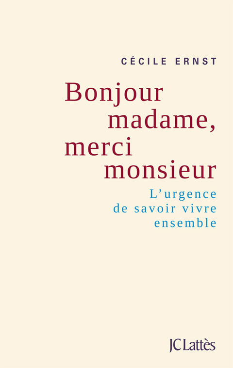 Cover image for book Bonjour Madame, merci Monsieur