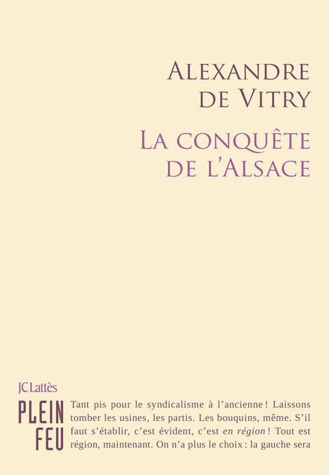Cover image for book La Conquête de l'Alsace