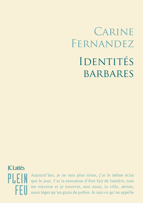 Cover image for book Identités barbares