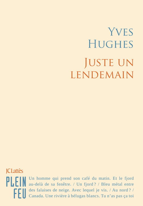 Cover image for book Juste un lendemain