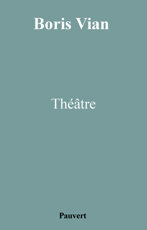 Cover image for book Théâtre