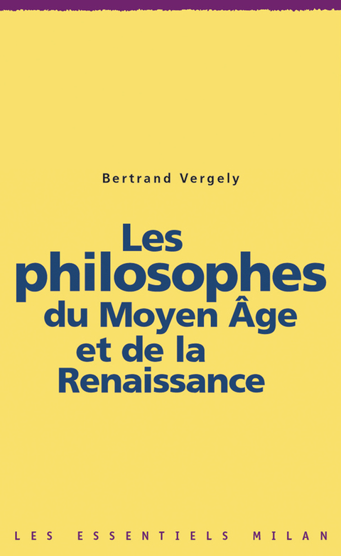 Cover image for book Les philosophes du Moyen Âge et de la Renaissance