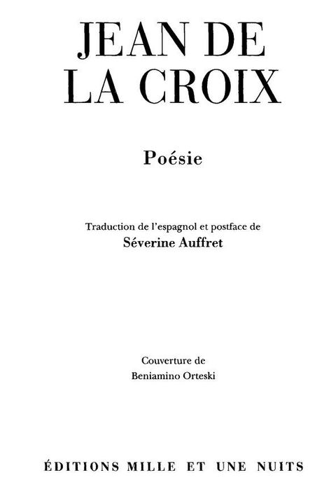Cover image for book Poésie