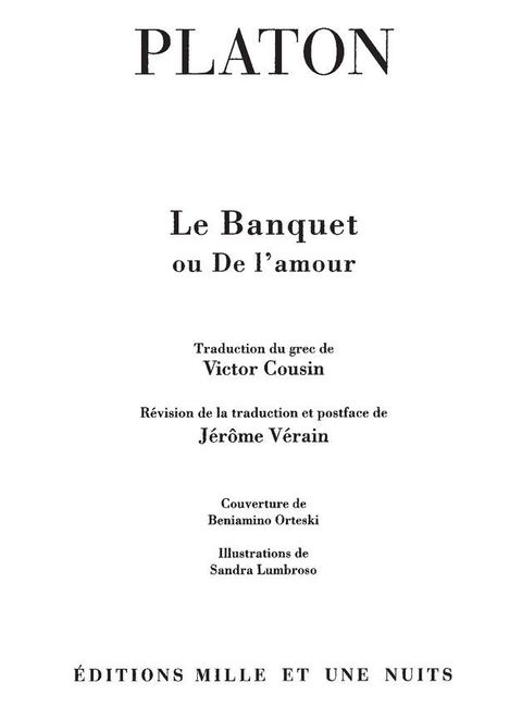 Cover image for book Le Banquet