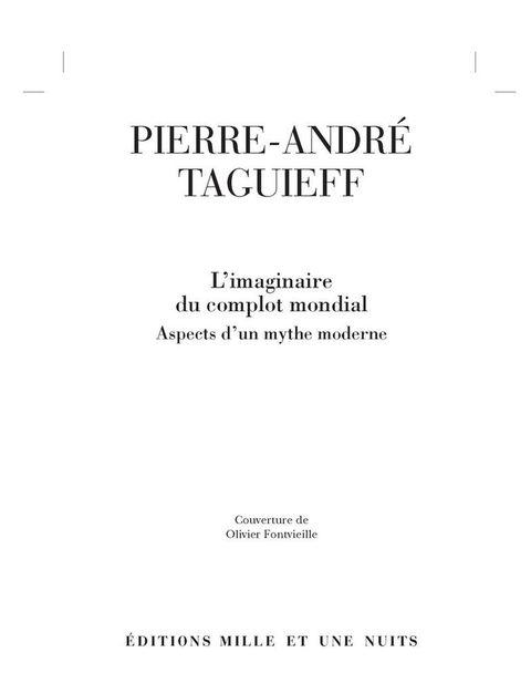 Cover image for book L'imaginaire du complot mondial