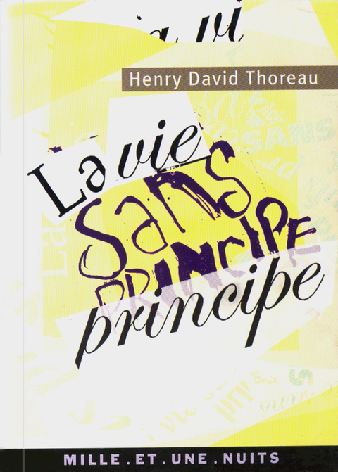 Cover image for book La vie sans principe