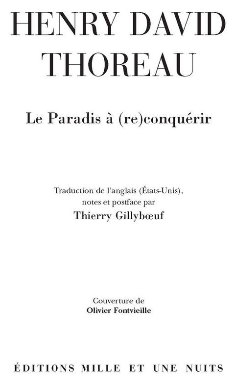 Cover image for book Le Paradis à (re)conquérir