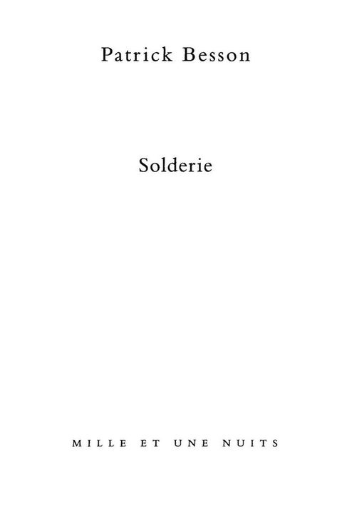 Cover image for book Solderie