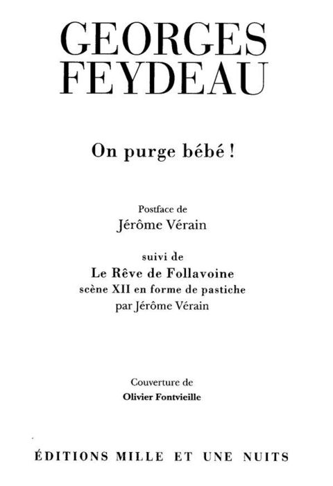 Cover image for book On purge bébé !