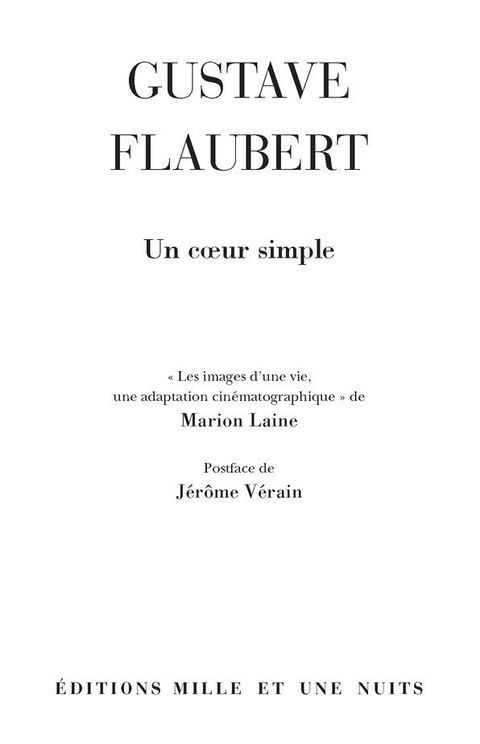 Cover image for book Un coeur simple