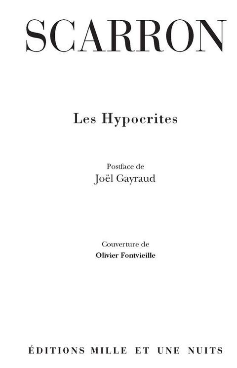Cover image for book Les Hypocrites