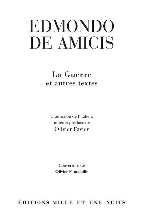 Cover image for book La guerre