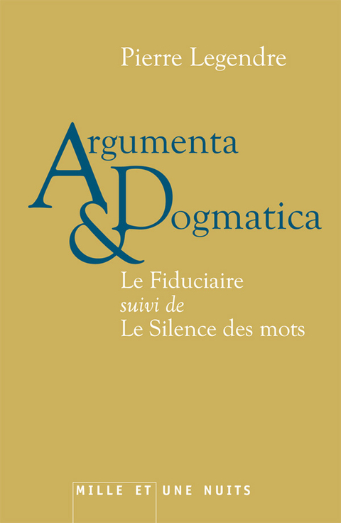 Cover image for book Argumenta dogmatica