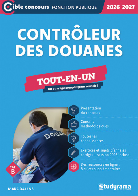 Cover image for book Contrôleur des douanes - Tout-en-un - Catégorie B - Concours 2026-2027