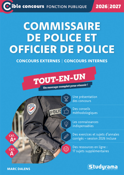 Cover image for book Commissaire de police et officier de police - Tout-en-un - Catégorie A et A+ - Concours 2026-2027