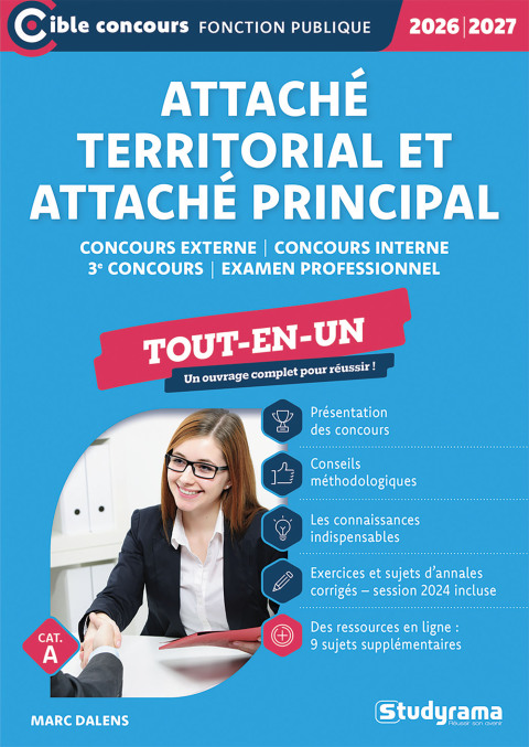 Cover image for book Attaché territorial et Attaché principal - Tout-en-un - Catégorie A -?Concours 2026-2027