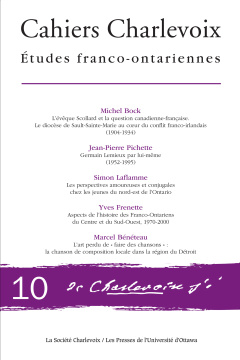 Cahiers Charlevoix 10 