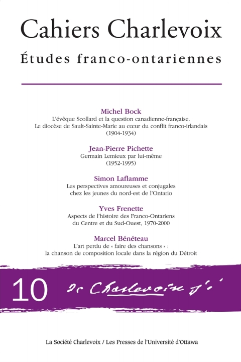 Cahiers Charlevoix 10 