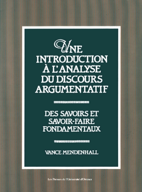 Cover image for book Une Introduction à l'analyse du discours argumentatif