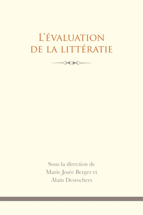 Cover image for book L'Évaluation de la littératie