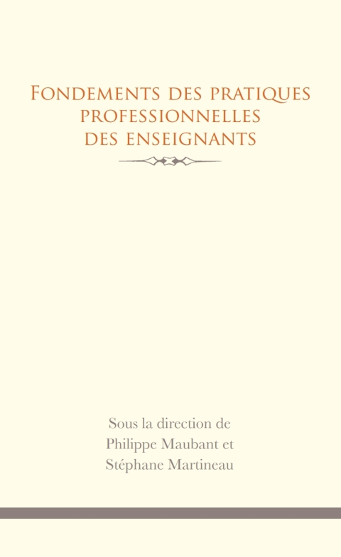 Cover image for book Fondements des pratiques professionnelles des enseignants