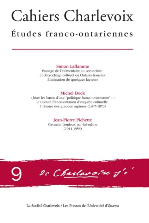 Cover image for book Cahiers Charlevoix 9