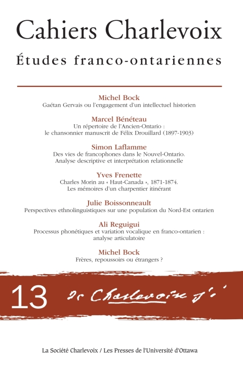 Cahiers Charlevoix 13 
