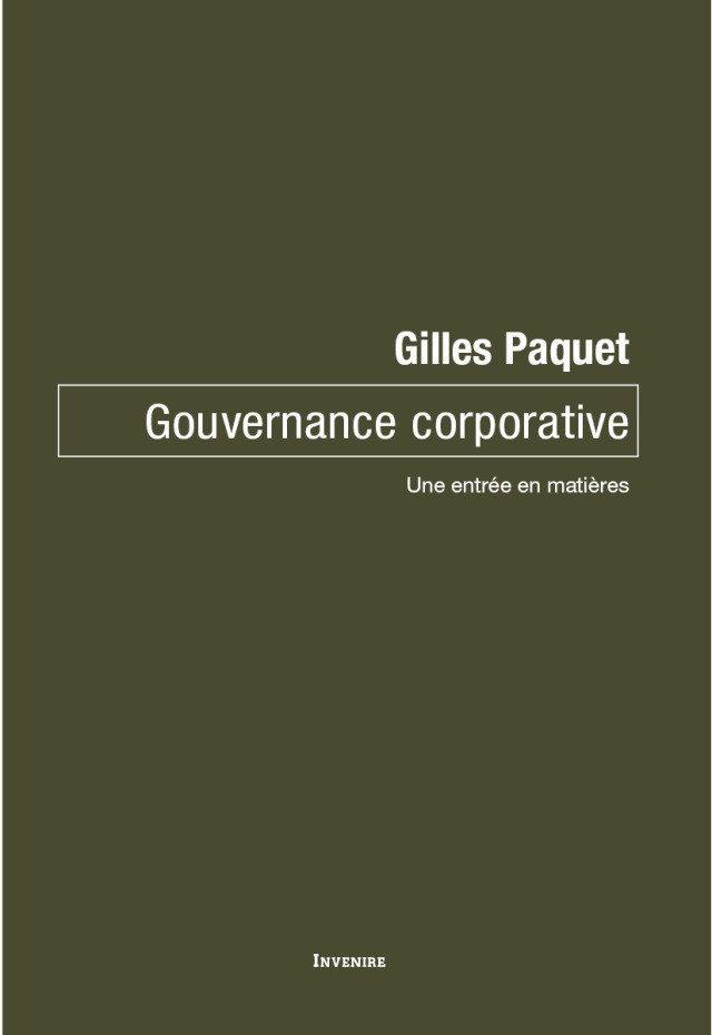 Gouvernance corporative