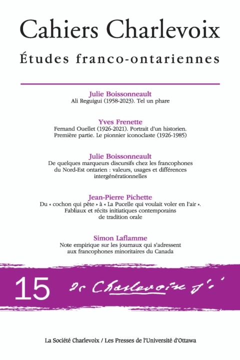 Cover image for book Cahiers Charlevoix 15