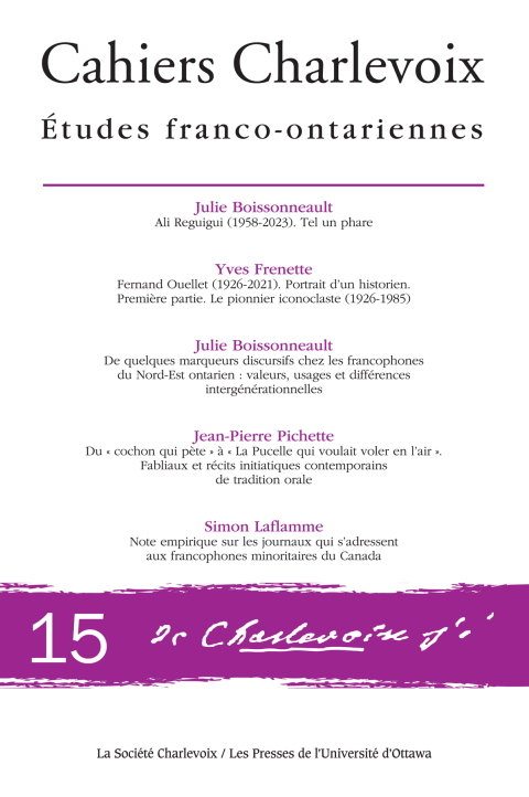 Cover image for book Cahiers Charlevoix 15