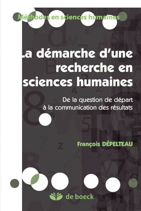 Cover image for book Démarche d'une recherche en sciences humaines
