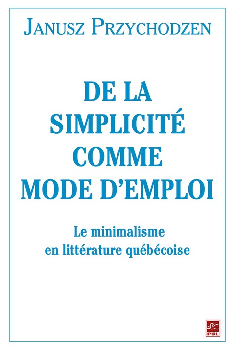 Cover image for book De la simplicité comme mode d'emploi