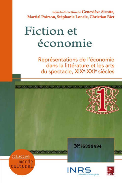 Cover image for book Fiction et économie