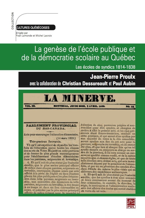 Cover image for book Genèse de l'école publique et de la démocratie scolaire au Q