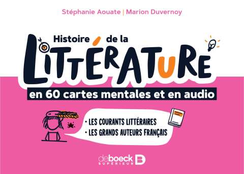 Cover image for book Histoire de la littérature en 60 cartes mentales et en audio