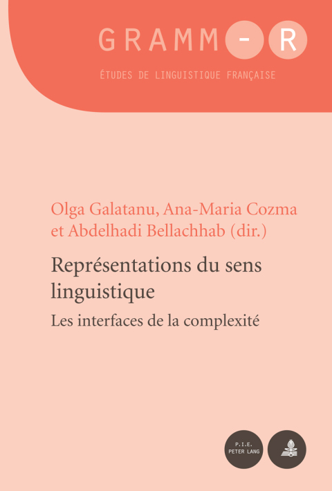 Cover image for book Représentations du sens linguistique
