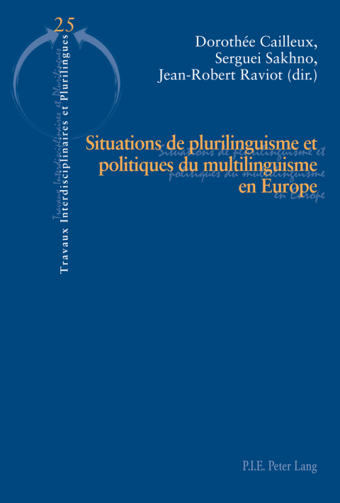 Cover image for book Situations de plurilinguisme et politiques du multilinguisme en Europe