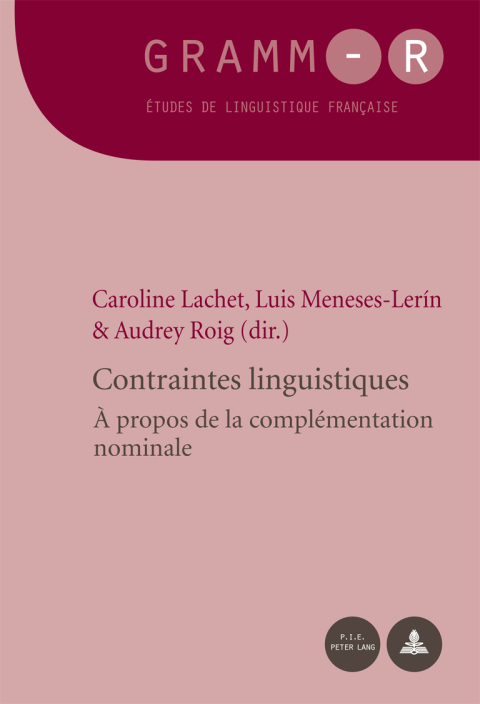 Cover image for book Contraintes linguistiques