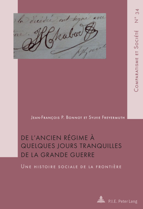 Cover image for book De l'Ancien Régime à quelques jours tranquilles de la Grande Guerre