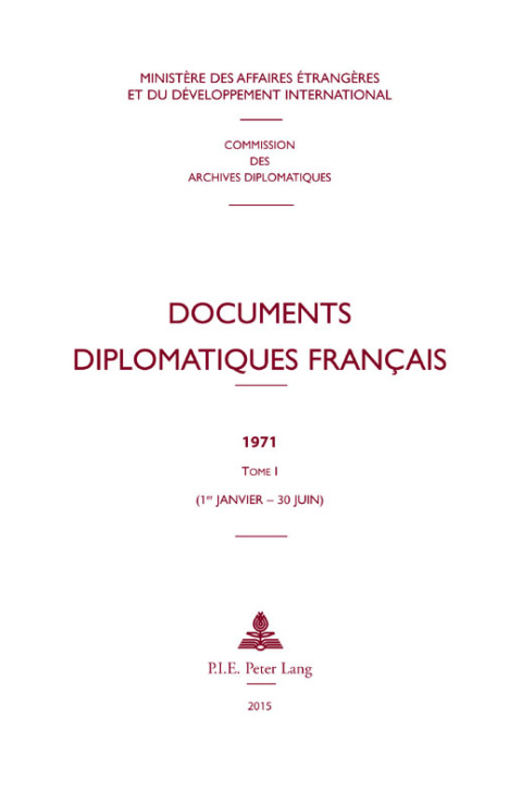 Cover image for book Documents diplomatiques français