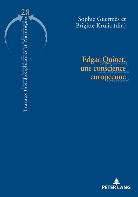 Cover image for book Edgar Quinet, une conscience européenne