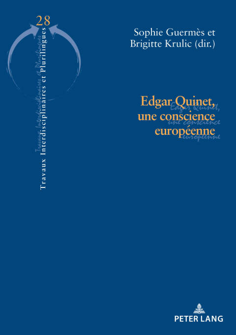 Cover image for book Edgar Quinet, une conscience européenne