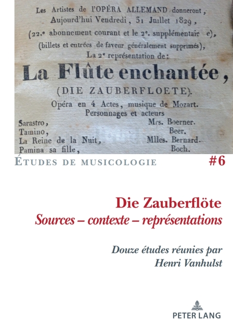 Cover image for book Die Zauberfloete, Sources - contexte - représentations